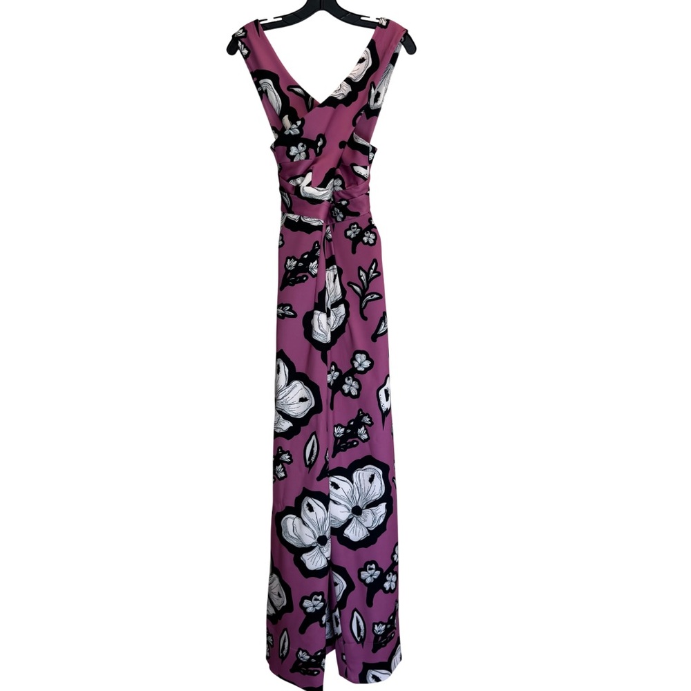 Kimberly Goldson Rose Floral Tami Cut Halter Jumpsuit, Size 4 NWT